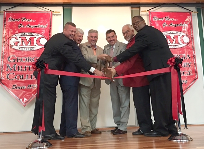 Georgia Military College (GMC), joined by members of the Dodge County community, celebrated the grand opening of its 13th campus, GMC-Eastman on May 13, 2016