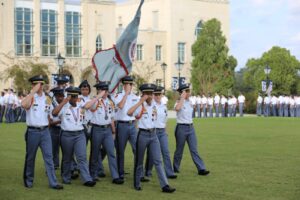 GMC Corps of Cadets on Campus Lawn
