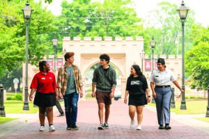 Students on campus